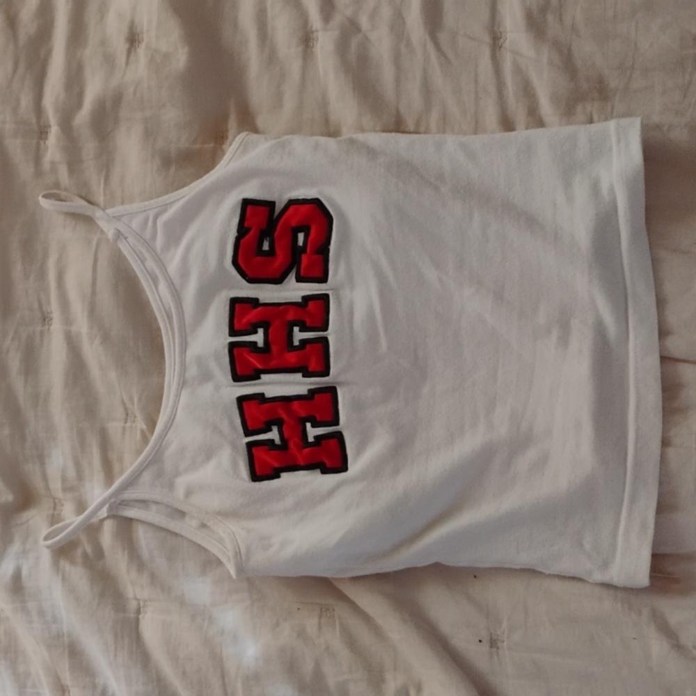 High School HHS Workout Top With Built-in Sports Bra